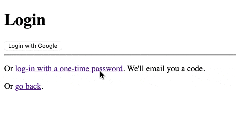 Animation showing Turnstile verification completing and enabling the send code button